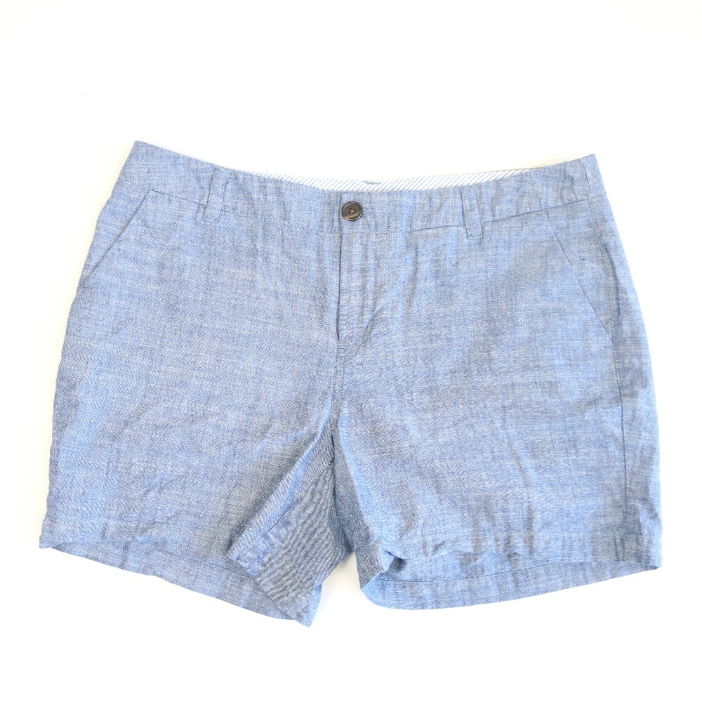 Merona Chambray Cotton Flat Front Shorts